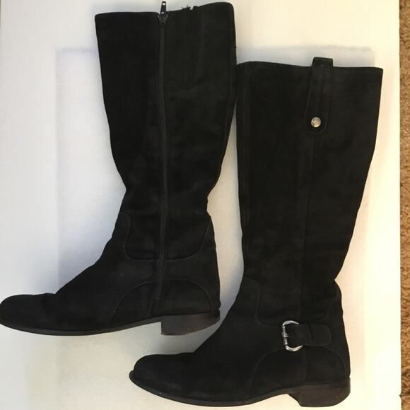 C la Canadienne Black Suede Boots - Picture 3 of 9